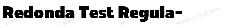 Redonda Test Regula字体转换